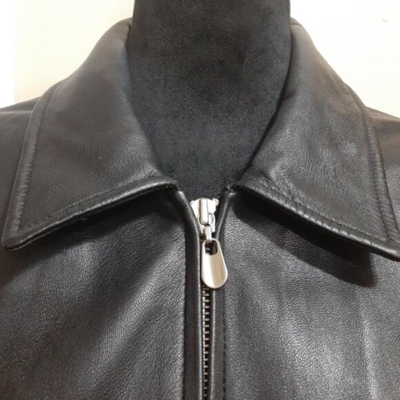 PELLE STUDIO WILSONS LEATHER WOMEN'S BLACK SOFT GENUINE LEATHER COAT Size XL - Picture 4 of 16
